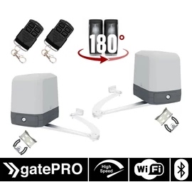 gatePRO PAPILLON WiFi 250 karos kétszárnyú kapunyitó szett gatePRO PAPILLON WiFi 250 karos kétszárnyú kapunyitó szett